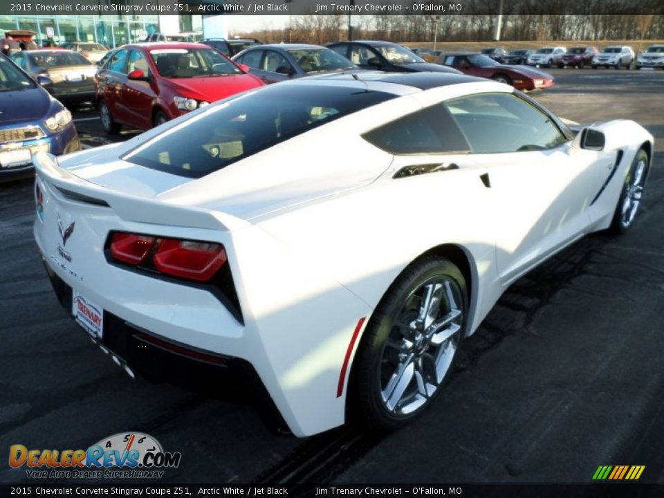 2015 Chevrolet Corvette Stingray Coupe Z51 Arctic White / Jet Black Photo #9