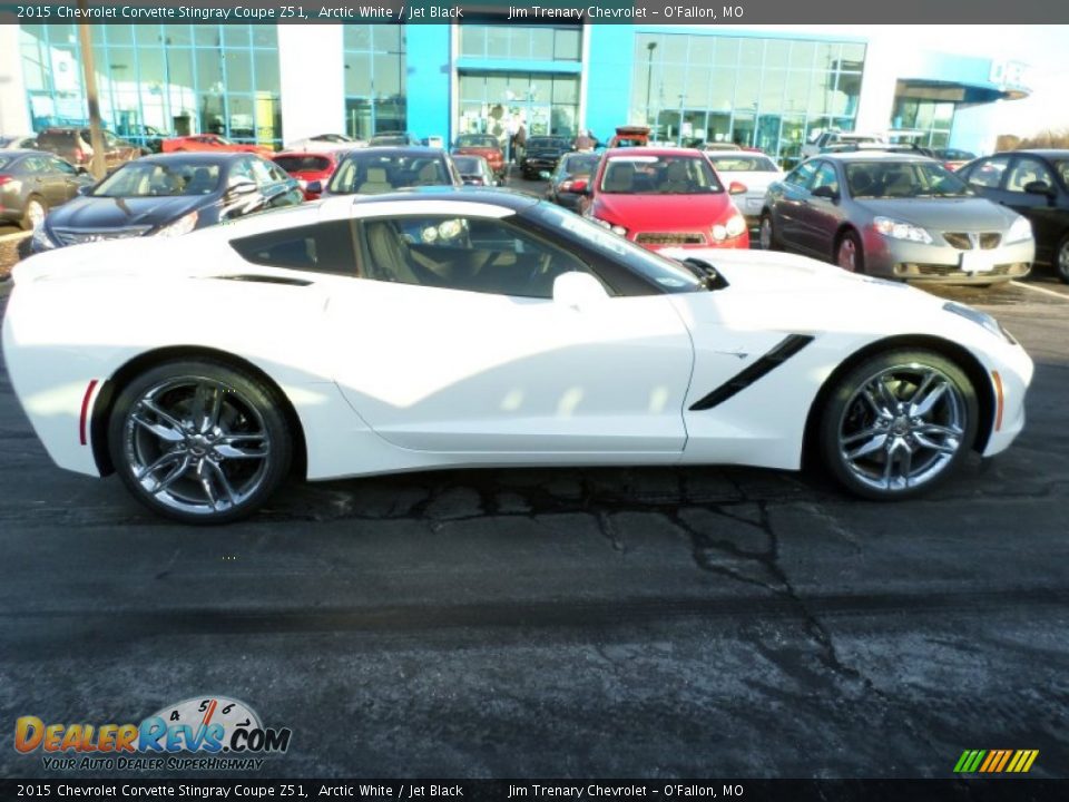 2015 Chevrolet Corvette Stingray Coupe Z51 Arctic White / Jet Black Photo #10