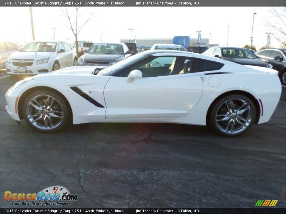 2015 Chevrolet Corvette Stingray Coupe Z51 Arctic White / Jet Black Photo #12