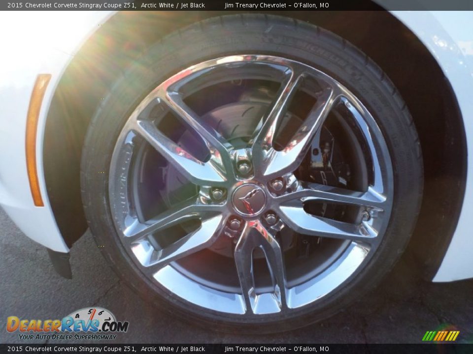 2015 Chevrolet Corvette Stingray Coupe Z51 Arctic White / Jet Black Photo #14
