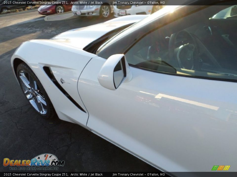 2015 Chevrolet Corvette Stingray Coupe Z51 Arctic White / Jet Black Photo #17