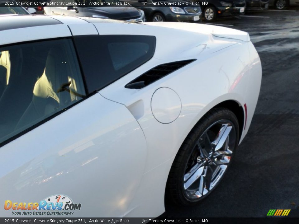 2015 Chevrolet Corvette Stingray Coupe Z51 Arctic White / Jet Black Photo #18