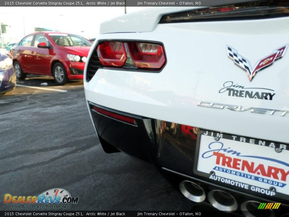 2015 Chevrolet Corvette Stingray Coupe Z51 Arctic White / Jet Black Photo #19