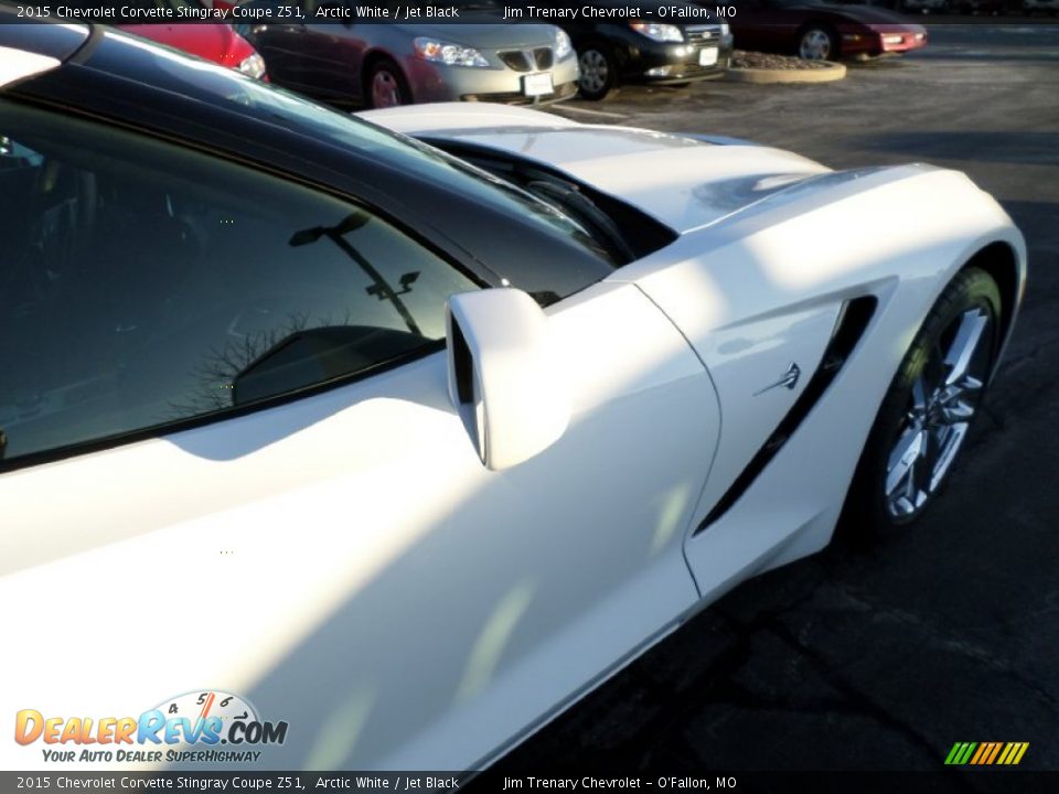 2015 Chevrolet Corvette Stingray Coupe Z51 Arctic White / Jet Black Photo #21