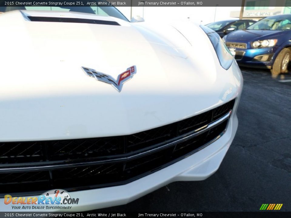 2015 Chevrolet Corvette Stingray Coupe Z51 Arctic White / Jet Black Photo #23