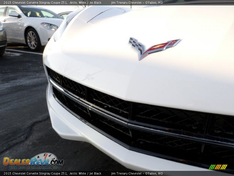 2015 Chevrolet Corvette Stingray Coupe Z51 Arctic White / Jet Black Photo #24