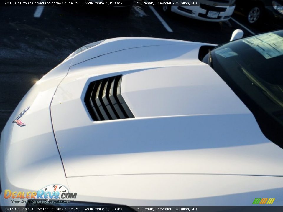 2015 Chevrolet Corvette Stingray Coupe Z51 Arctic White / Jet Black Photo #25