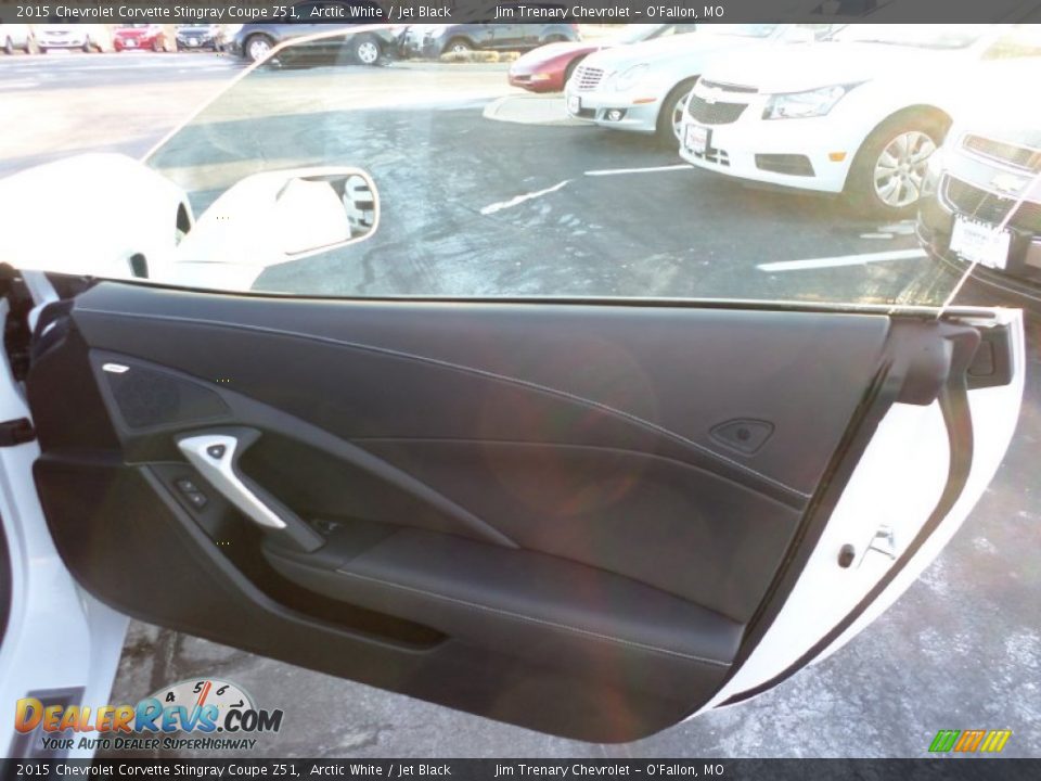 2015 Chevrolet Corvette Stingray Coupe Z51 Arctic White / Jet Black Photo #35