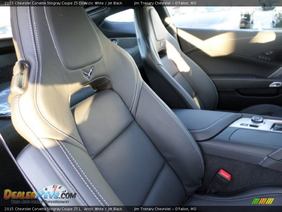 2015 Chevrolet Corvette Stingray Coupe Z51 Arctic White / Jet Black Photo #36