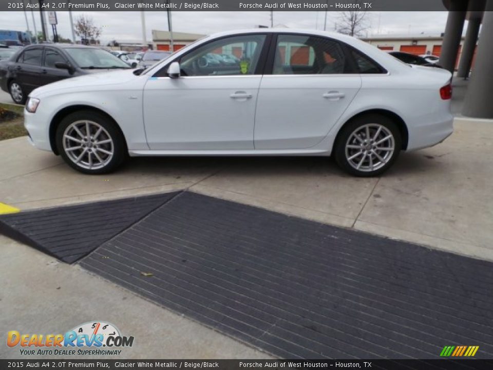 2015 Audi A4 2.0T Premium Plus Glacier White Metallic / Beige/Black Photo #4
