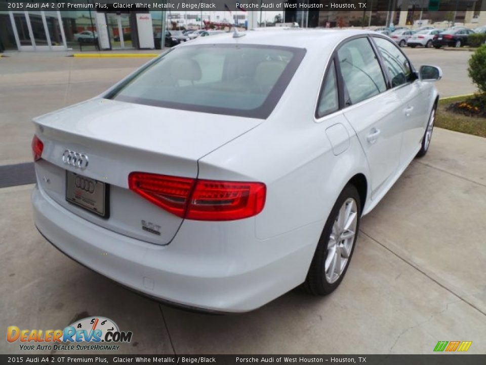 2015 Audi A4 2.0T Premium Plus Glacier White Metallic / Beige/Black Photo #7