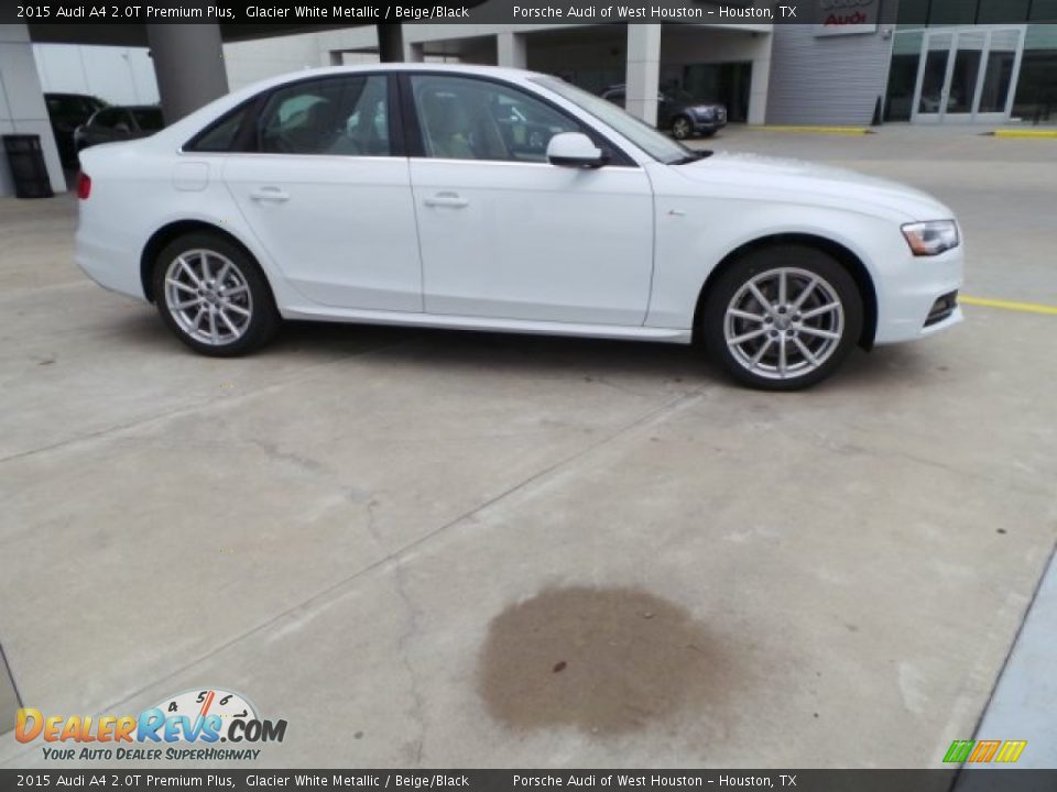 2015 Audi A4 2.0T Premium Plus Glacier White Metallic / Beige/Black Photo #8