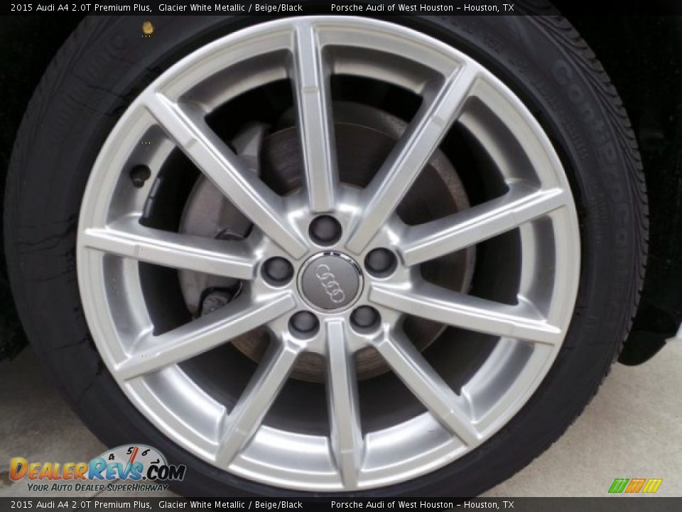 2015 Audi A4 2.0T Premium Plus Glacier White Metallic / Beige/Black Photo #9