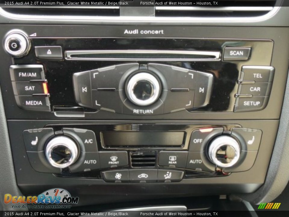2015 Audi A4 2.0T Premium Plus Glacier White Metallic / Beige/Black Photo #19