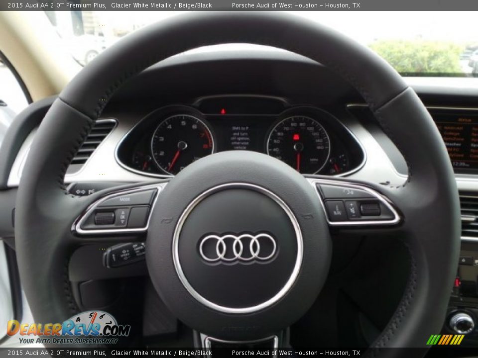 2015 Audi A4 2.0T Premium Plus Steering Wheel Photo #21