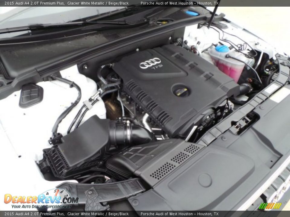 2015 Audi A4 2.0T Premium Plus Glacier White Metallic / Beige/Black Photo #27