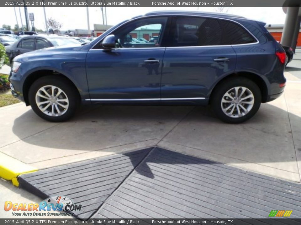 2015 Audi Q5 2.0 TFSI Premium Plus quattro Utopia Blue Metallic / Black Photo #4