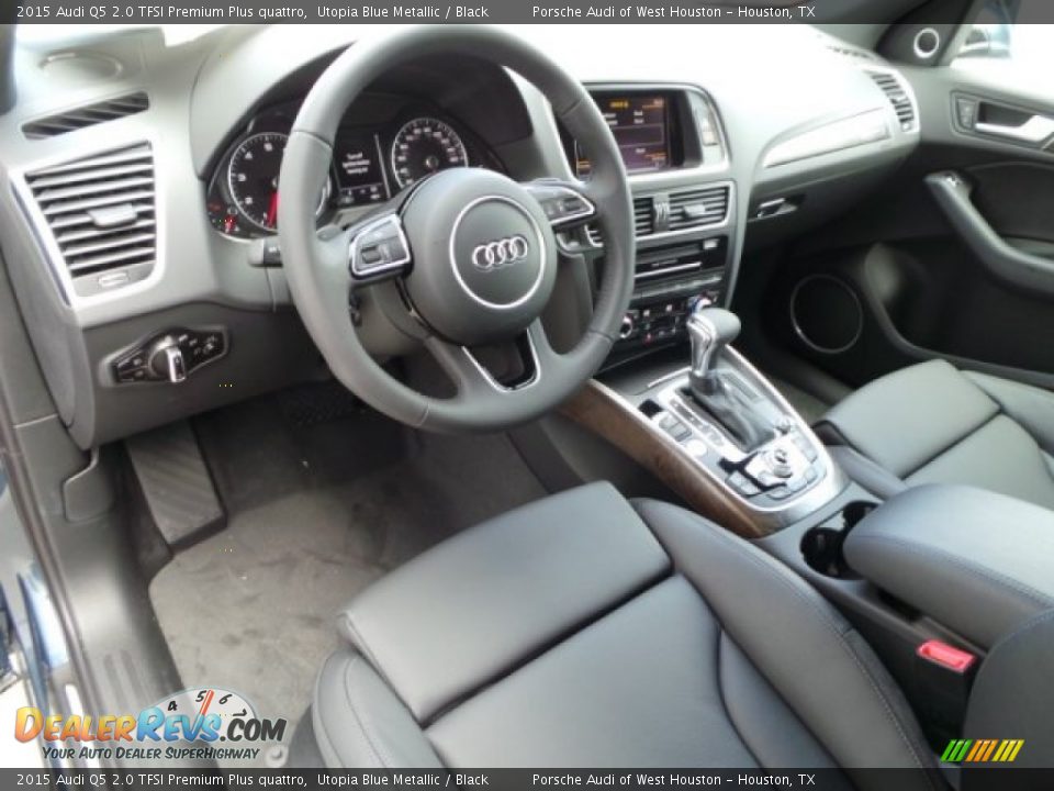 Black Interior - 2015 Audi Q5 2.0 TFSI Premium Plus quattro Photo #11