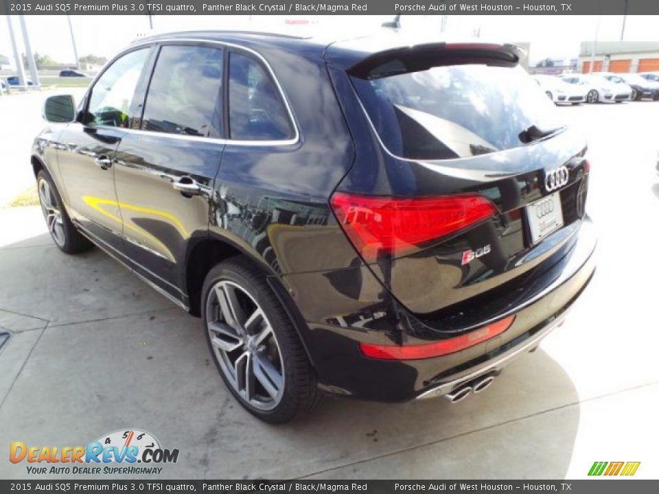 2015 Audi SQ5 Premium Plus 3.0 TFSI quattro Panther Black Crystal / Black/Magma Red Photo #5