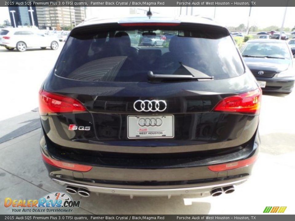 2015 Audi SQ5 Premium Plus 3.0 TFSI quattro Panther Black Crystal / Black/Magma Red Photo #6