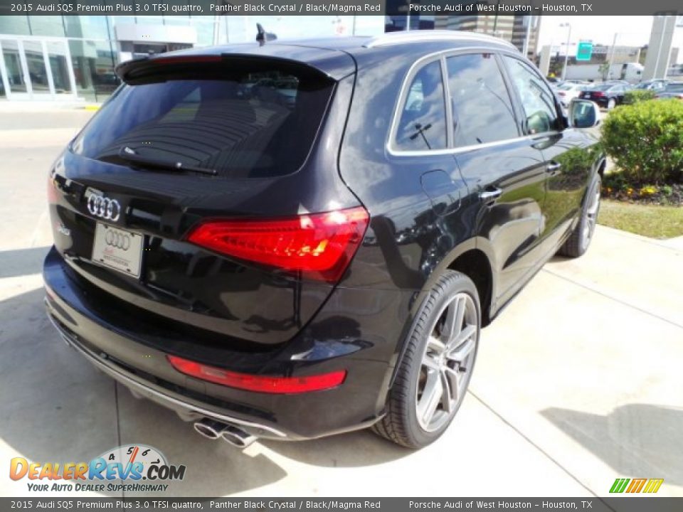 2015 Audi SQ5 Premium Plus 3.0 TFSI quattro Panther Black Crystal / Black/Magma Red Photo #7