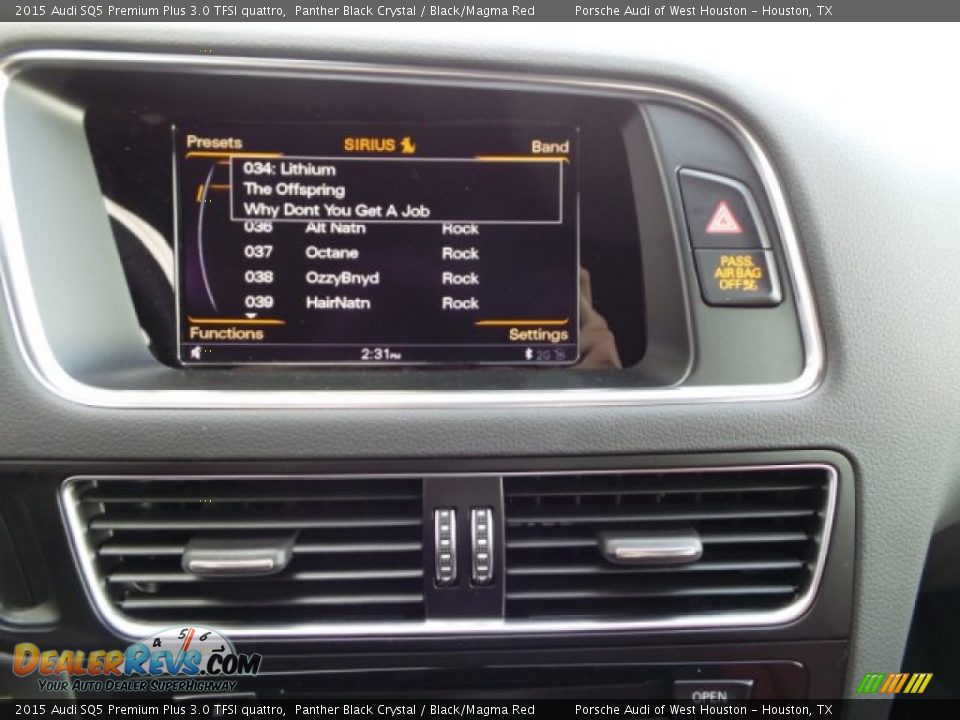 2015 Audi SQ5 Premium Plus 3.0 TFSI quattro Panther Black Crystal / Black/Magma Red Photo #18