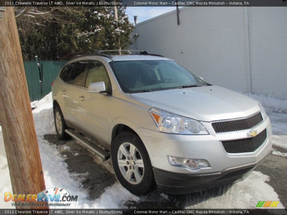 2011 Chevrolet Traverse LT AWD Silver Ice Metallic / Ebony/Ebony Photo #4