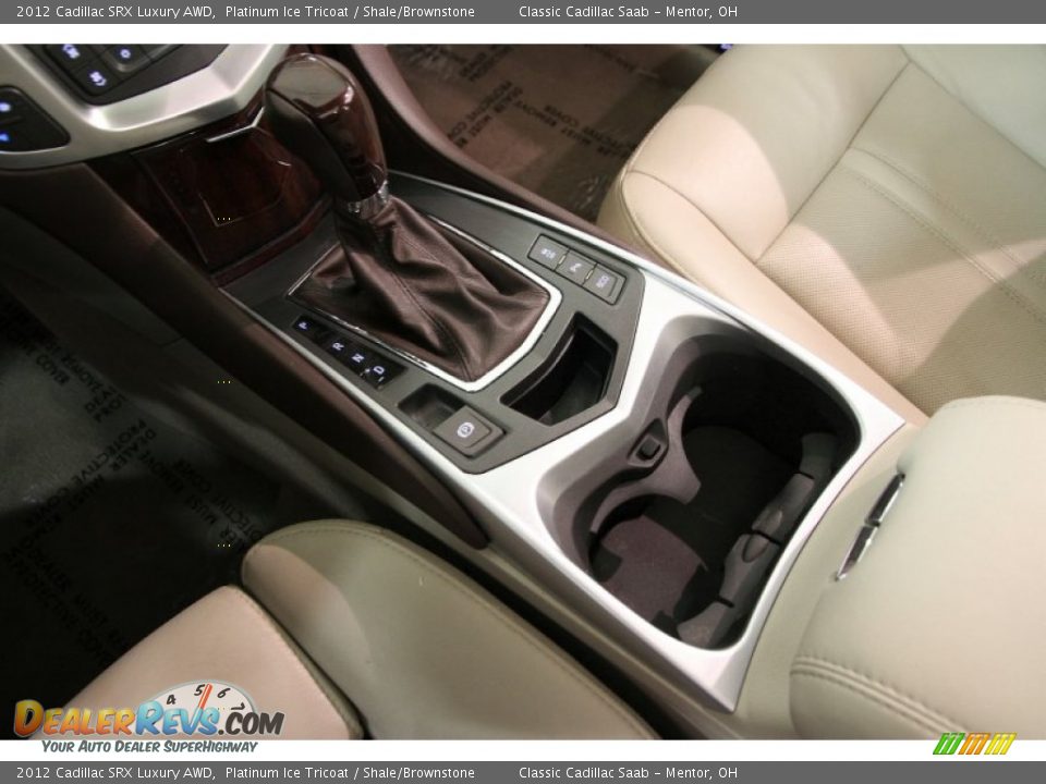 2012 Cadillac SRX Luxury AWD Platinum Ice Tricoat / Shale/Brownstone Photo #11