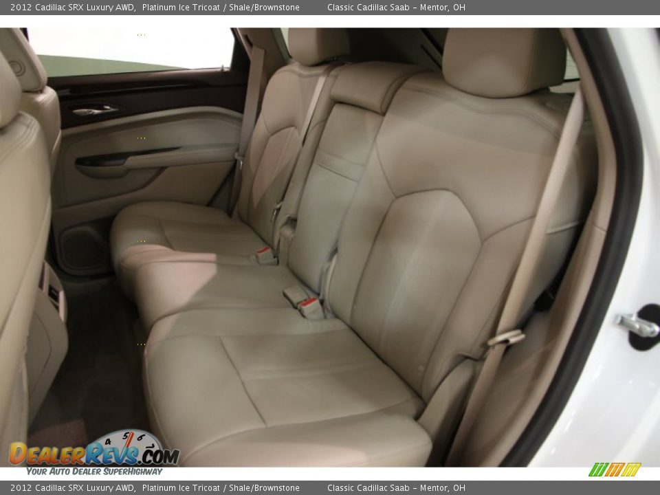 2012 Cadillac SRX Luxury AWD Platinum Ice Tricoat / Shale/Brownstone Photo #14