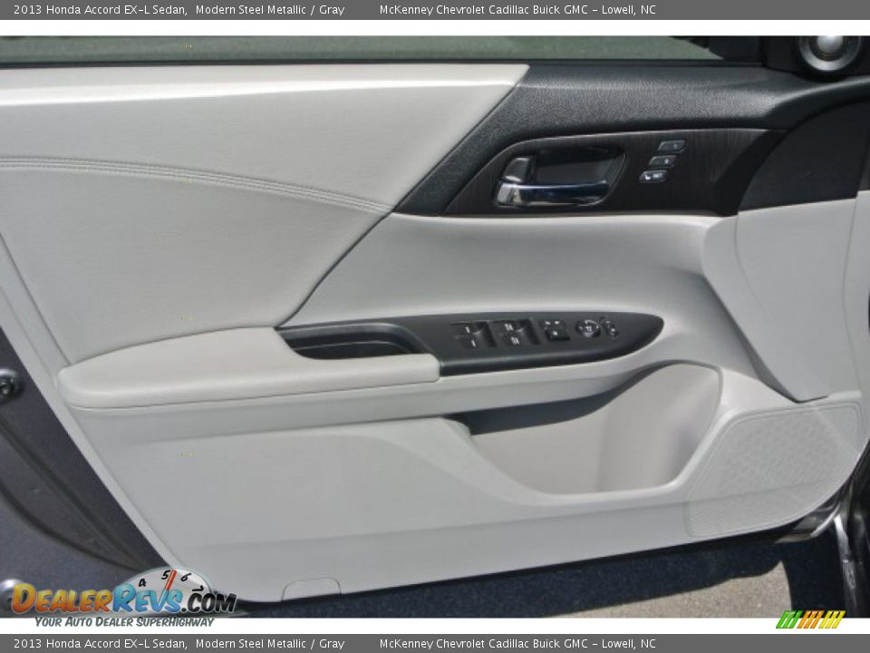 2013 Honda Accord EX-L Sedan Modern Steel Metallic / Gray Photo #10
