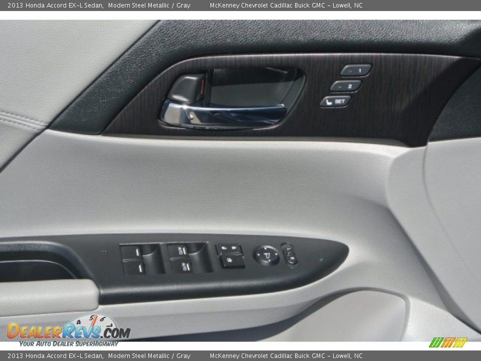 2013 Honda Accord EX-L Sedan Modern Steel Metallic / Gray Photo #11