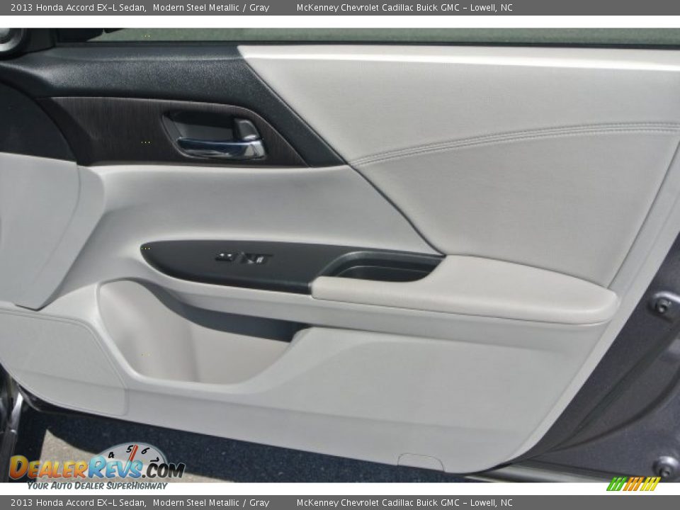 2013 Honda Accord EX-L Sedan Modern Steel Metallic / Gray Photo #26