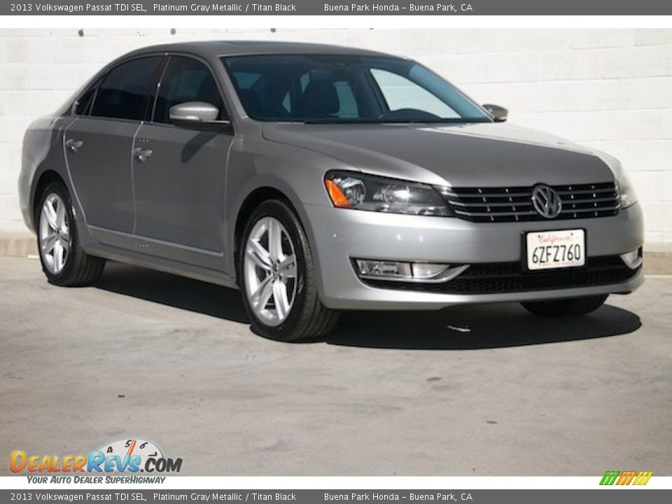 2013 Volkswagen Passat TDI SEL Platinum Gray Metallic / Titan Black Photo #1