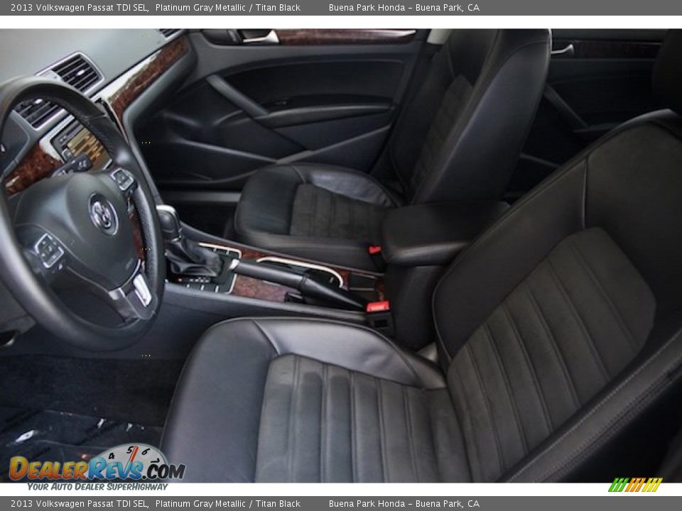 2013 Volkswagen Passat TDI SEL Platinum Gray Metallic / Titan Black Photo #3