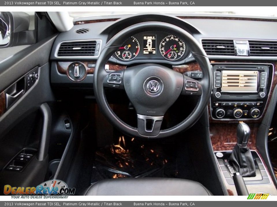 2013 Volkswagen Passat TDI SEL Platinum Gray Metallic / Titan Black Photo #5