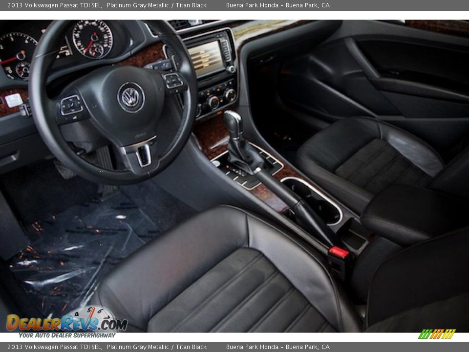 2013 Volkswagen Passat TDI SEL Platinum Gray Metallic / Titan Black Photo #10