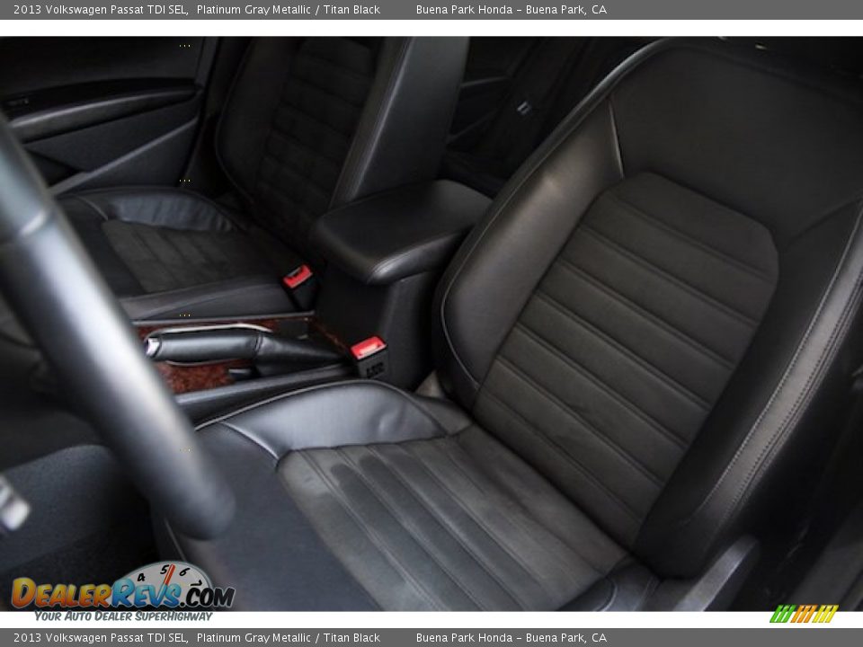 2013 Volkswagen Passat TDI SEL Platinum Gray Metallic / Titan Black Photo #11