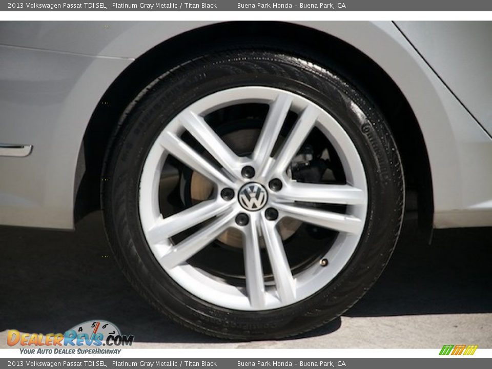 2013 Volkswagen Passat TDI SEL Platinum Gray Metallic / Titan Black Photo #29