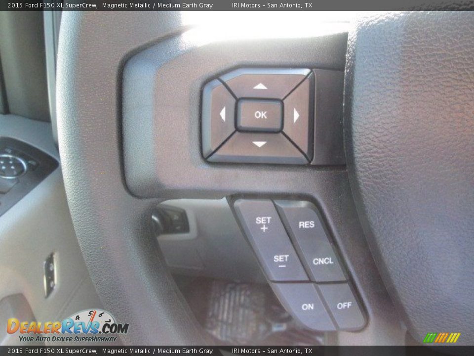 2015 Ford F150 XL SuperCrew Magnetic Metallic / Medium Earth Gray Photo #27