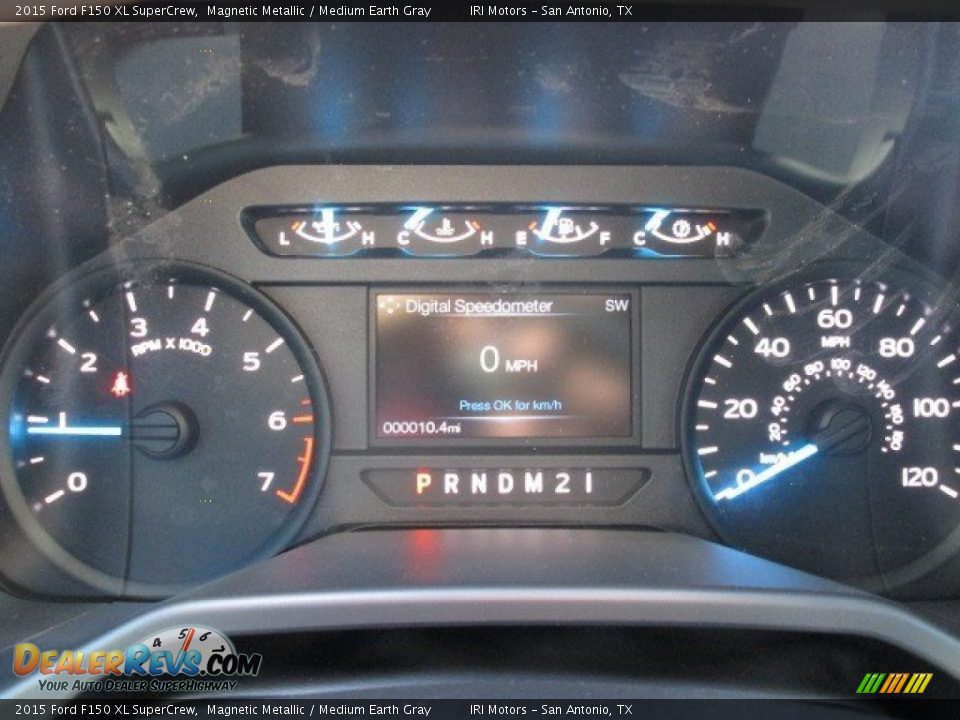 2015 Ford F150 XL SuperCrew Magnetic Metallic / Medium Earth Gray Photo #29