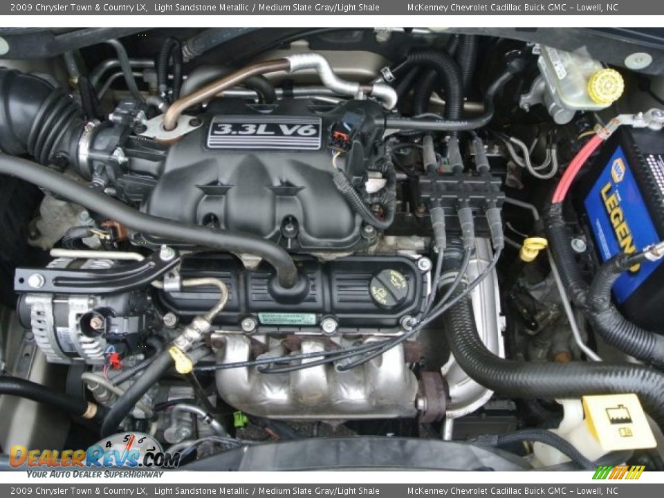 2009 Chrysler Town & Country LX 3.3L OHV 12V Flex-Fuel V6 Engine Photo #29