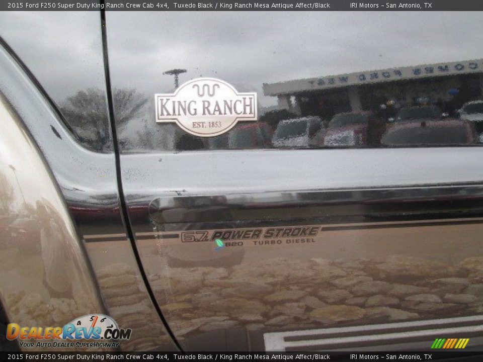 2015 Ford F250 Super Duty King Ranch Crew Cab 4x4 Tuxedo Black / King Ranch Mesa Antique Affect/Black Photo #17