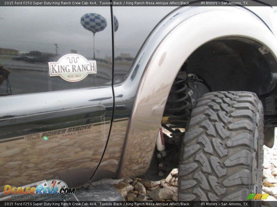 2015 Ford F250 Super Duty King Ranch Crew Cab 4x4 Tuxedo Black / King Ranch Mesa Antique Affect/Black Photo #24
