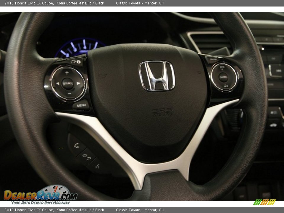 2013 Honda Civic EX Coupe Steering Wheel Photo #6