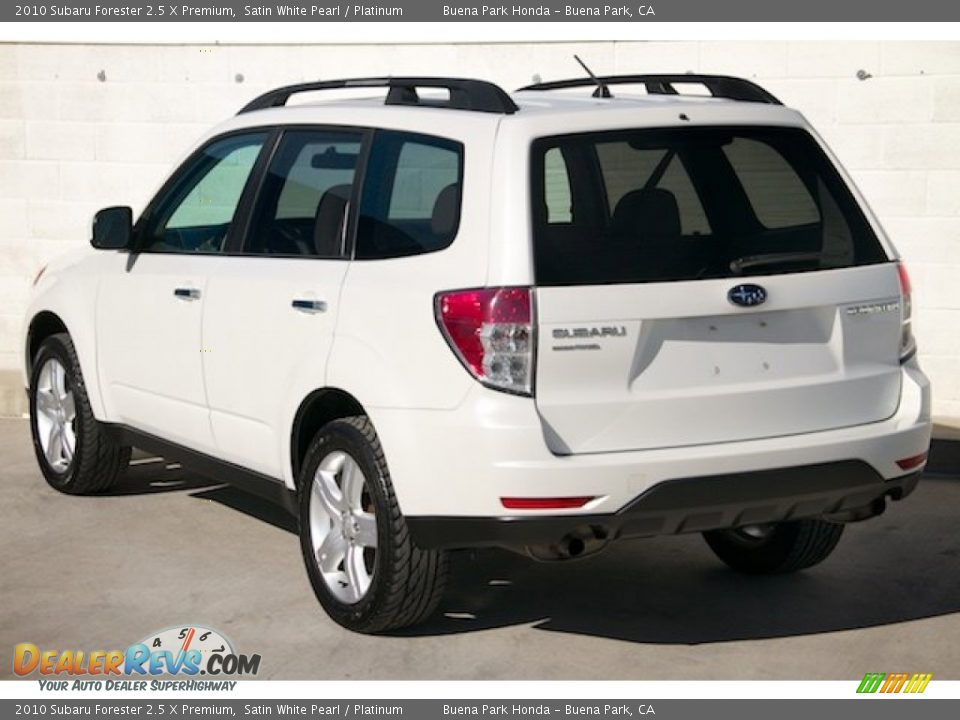 2010 Subaru Forester 2.5 X Premium Satin White Pearl / Platinum Photo #2