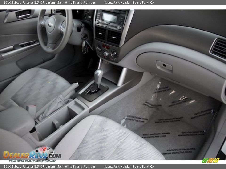 2010 Subaru Forester 2.5 X Premium Satin White Pearl / Platinum Photo #19