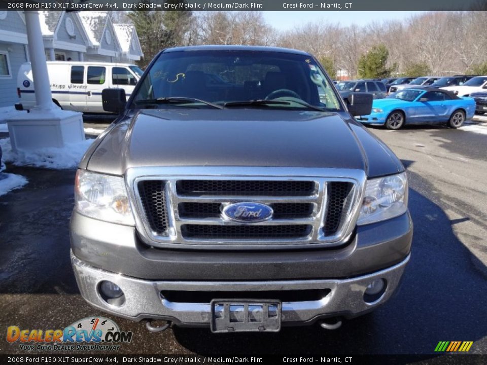 2008 Ford F150 XLT SuperCrew 4x4 Dark Shadow Grey Metallic / Medium/Dark Flint Photo #2