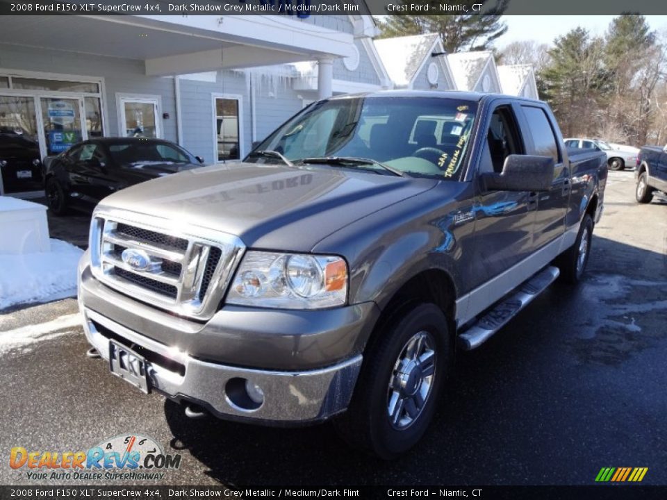 2008 Ford F150 XLT SuperCrew 4x4 Dark Shadow Grey Metallic / Medium/Dark Flint Photo #3