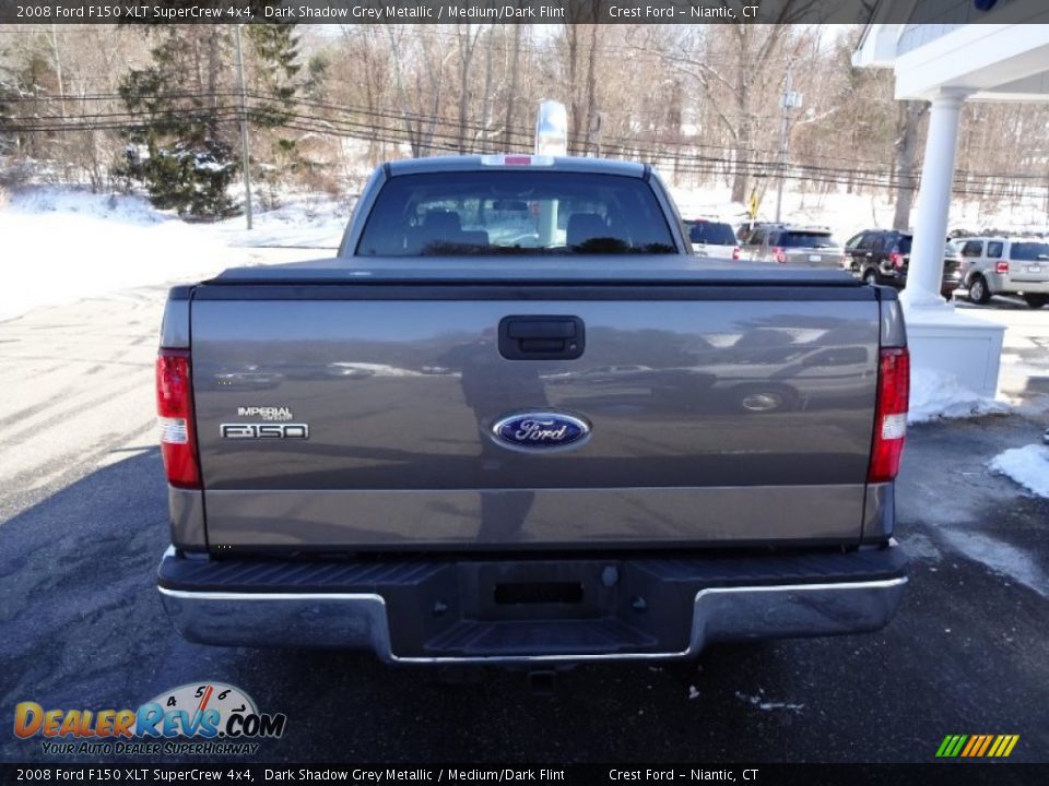 2008 Ford F150 XLT SuperCrew 4x4 Dark Shadow Grey Metallic / Medium/Dark Flint Photo #6