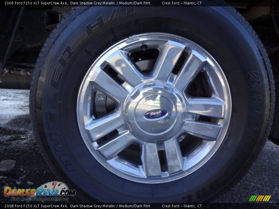 2008 Ford F150 XLT SuperCrew 4x4 Dark Shadow Grey Metallic / Medium/Dark Flint Photo #8